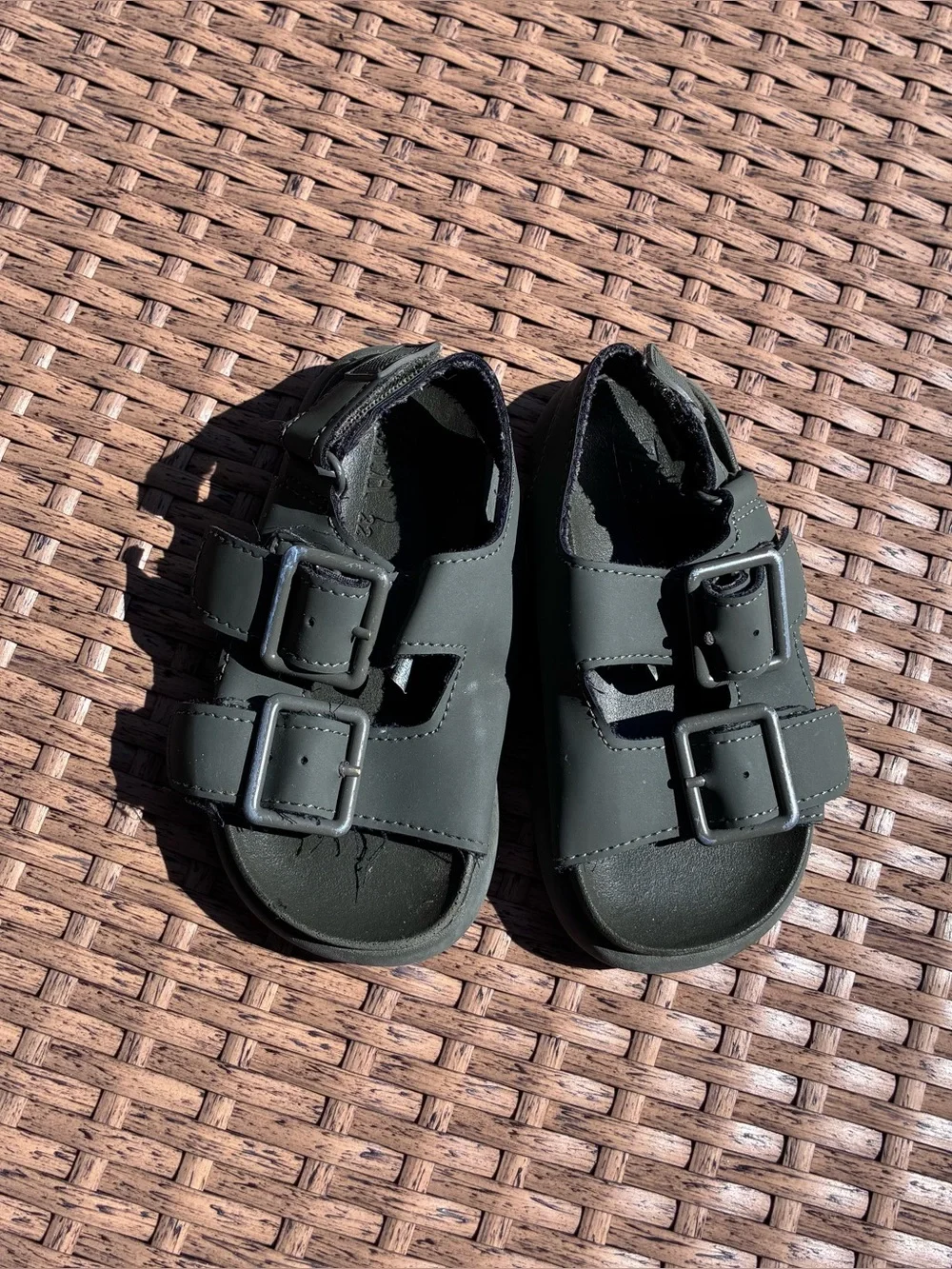 Zara Fisherman Sandal Double Buckle Sandals Toddler Hook & Loop‎ Summer Gray